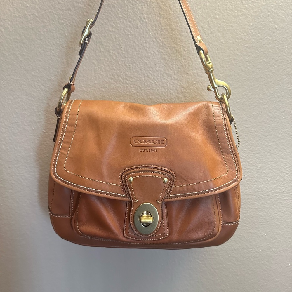 Coach Legacy Ali 2008 Caramel Leather Shoulder Bag